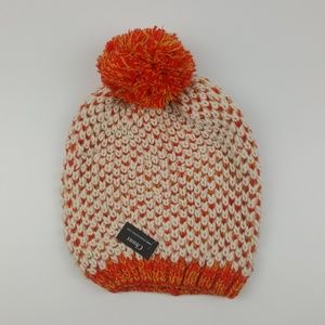 Orange Yellow Cream Knit Winter Beanie {Chuns}